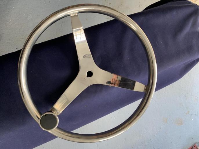 Marpac Stainless Steel Steering Wheel with Control Knob