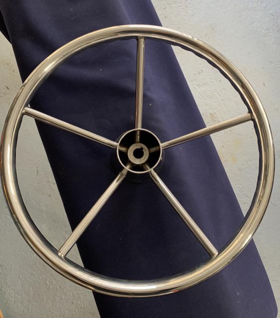 Stainless Steel Steering Wheel with Grips