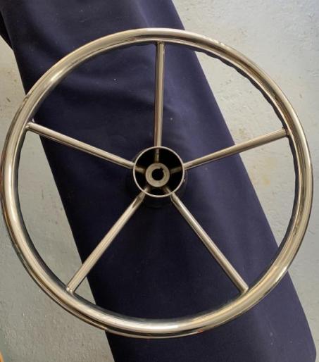 Stainless Steel Steering Wheel with Grips