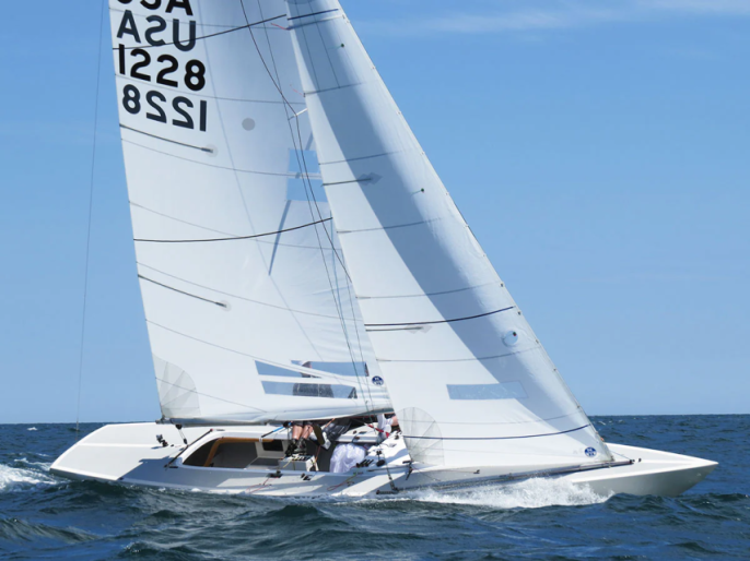 Etchells racing sailboat