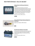 Electrical parts and tools. See List.