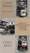 Simpson Professional Pressure Washer