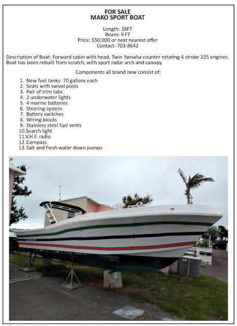 FOR SALE MAKO SPORT BOAT