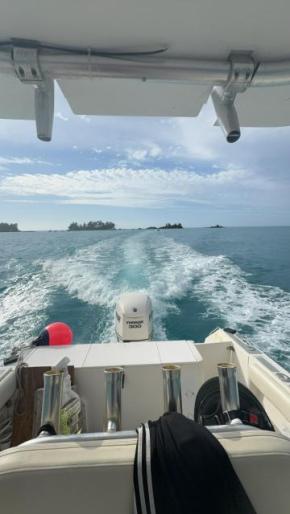 Evinrude 300 e-tec with electronic binnacle and gauge