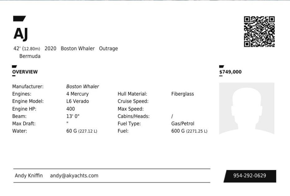 420 Boston Whaler Outrage